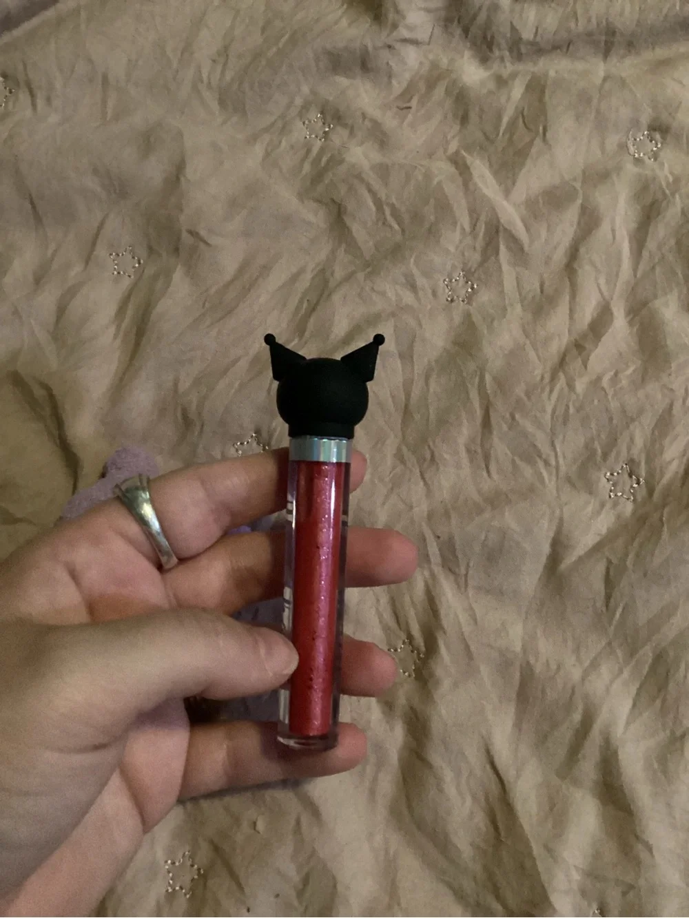 Sanrio Purple Character Lipstick Gloss with Pink Shimmer
